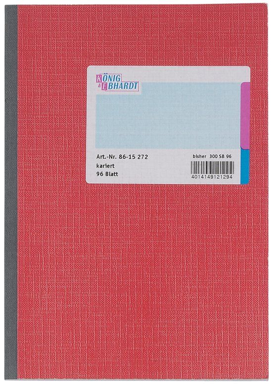 König & Ebhardt Kladblok A5 Geruit 96 Vel