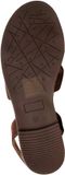 Super Mode He Valentine Platte sandalen met bandjes Bruin