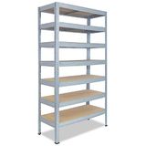 Shelfplaza PRO metalen stellingkast - 200x90x30 cm - verzinkt - 7 planken