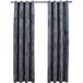 Vidaxl Rideaux Occultants Et Anneaux 2pcs Anthracite 137x160cm Velours