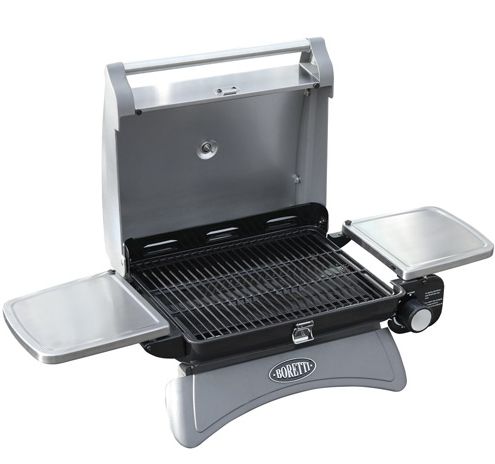 Boretti Piccolino Gas Grill - Black & Stainless Steel - Portable