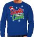 Bellatio Decorations Shoppartners Bv Foute Kersttrui / sweater - Santa I have been good - blauw voor heren - kerstkleding / kerst outfit XXL