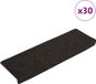 vidaXL Trapmatten Zelfklevend Donkerbruin 30 stuks 65x21x4 cm