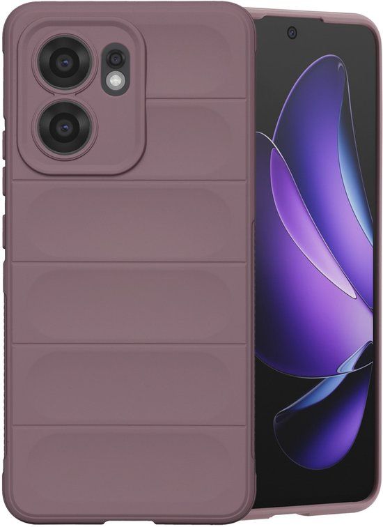 imoshion EasyGrip Backcover Paars voor Oppo Reno 13 F (5G)