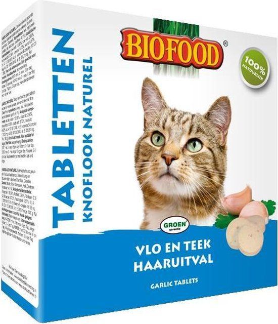 BIOFOOD Kattensnoepjes Anti Vlo NATUREL 100 stuks