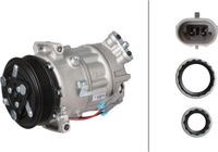 HELLA Compresseur de climatisation 12 V, Ø 120 mm, HELLA Thermo-Expertise, notamment pour OPEL SIGNUM