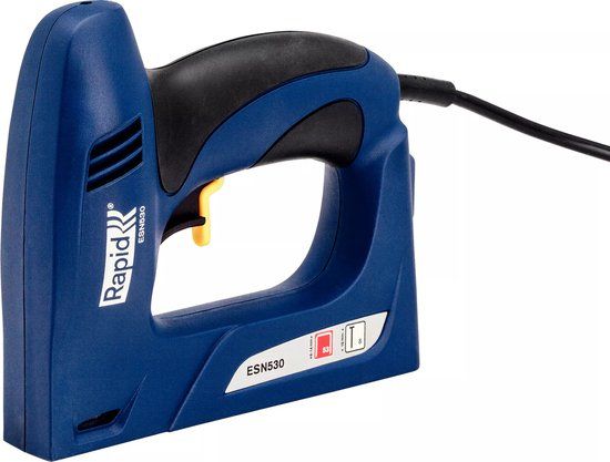 Rapid Elektrische Tacker ESN530 - Blauw/geel - Inclusief koffer