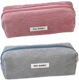 Sans marque 2 pièces étui - en tissu velours côtelé - pour femmes et filles - flexible