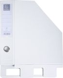 Exacompta 10x Tijdschriftenhouder PP - Rug 70mm - Wit