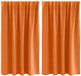 vidaXL Blackout Gordijnen met Ringen 2 st Feloranje 140 x 140 cm