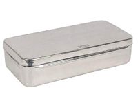 GIMA 5870 doos, roestvrij staal, 25 cm x 12 cm x 6 cm