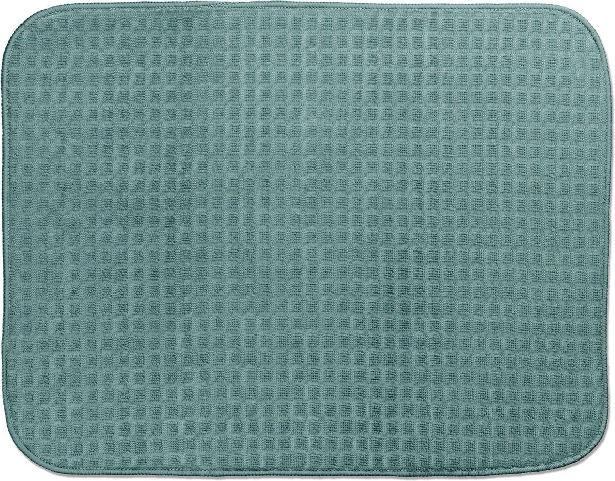 Kela Keuken afdruipmat Rapida 50 x 38 cm polyester turquoise