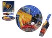 Carmani assiette décorative avec spatule - V. van Gogh, Caféterras bij nacht
