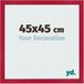 yd. Cadre photo 45x45 cm MDF Rouge Bologna