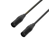 Adam Hall Cables 5 STAR DGG 0020 - Adapterkabel, XLR 5-pins mannelijk naar XLR 5-pins mannelijk, zwart, 0,2 m