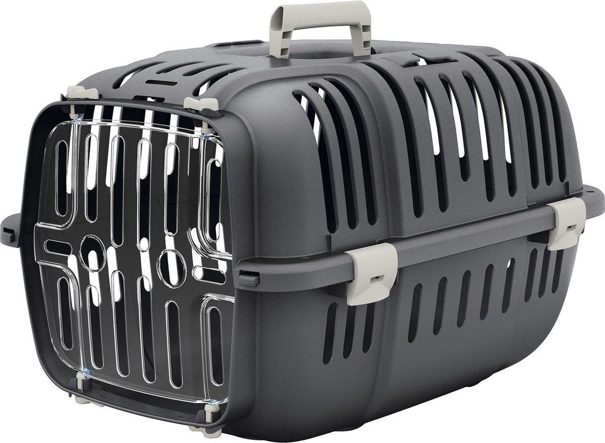 Ferplast Vervoersbox Jet 10 - Kattenvervoersbox - 47x32x29 cm Grijs