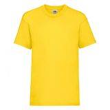 Fruit Of The Loom Kinder Unisex Valueweight T-shirt Korte Mouwen (2 stuks) (Geel)