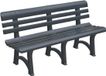 Merkloos / Sans marque Kunststof Tuinbank voor 3 of 4 Personen - Duurzame Buitenbank voor Balkon, Terras en Veranda