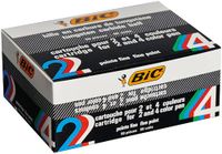 BIC 4 kleuren originele fijne balpen, fijne punt (0,8 mm) - zwart, 50 stuks
