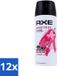 Axe 12 x Bodyspray Anarchy For Her Rose & Bergamot 150 ml