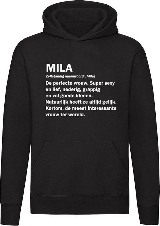 Sol's Mila Grappige Hoodie - Unisex - Zwart