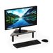 Furinno Turn-N-Tube Hoekmonitor Riser Stand, Frans eiken grijs/zwart, 49,8 (breedte) x 11,7 (hoogte) x 26,9 (diepte) cm