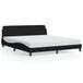 vidaXL Bedframe "Dover" stof zwart 160x200 cm