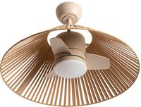 Create WIND LAMP WOVEN Stille Plafondventilator met Licht - Zand - Ø76cm