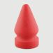 Butt Spreader Platinum Silicone Anal Plug, medium, 12.7 cm – red