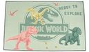 FUN HOUSE 713504 Jurassic World Dinosaurus tapis pour chambre d'enfant, 120 x 80 cm