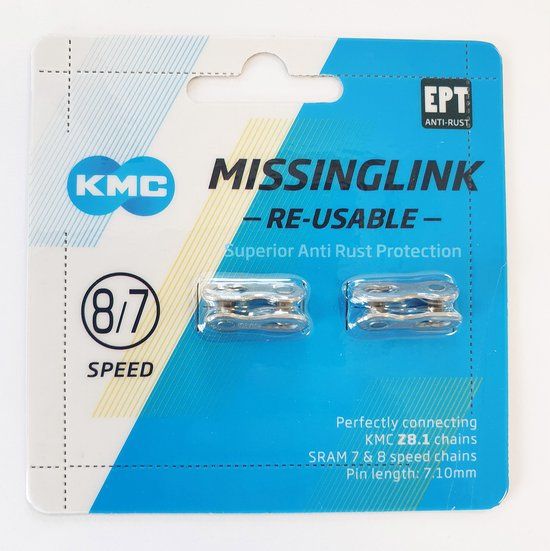 KMC MissingLink 7/8R EPT silver 7,1mm krt (2)