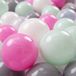 KiddyMoon Ballenbak ballen voor Kinderen Ø7 cm met 700 Stuks - Transparant Grijs Wit Roze Munt