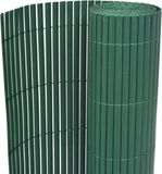vidaXL Tuinafscheiding dubbelzijdig 90x500 cm PVC groen
