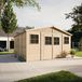 Timbela M330 - Houten tuinhuis - 15,84 m² - 420x418xH246 cm - zonder vloer