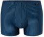 SCHIESSER - Heren - Short - Blauw - Gestreept - 80% Polyamid, 20% Elasthan