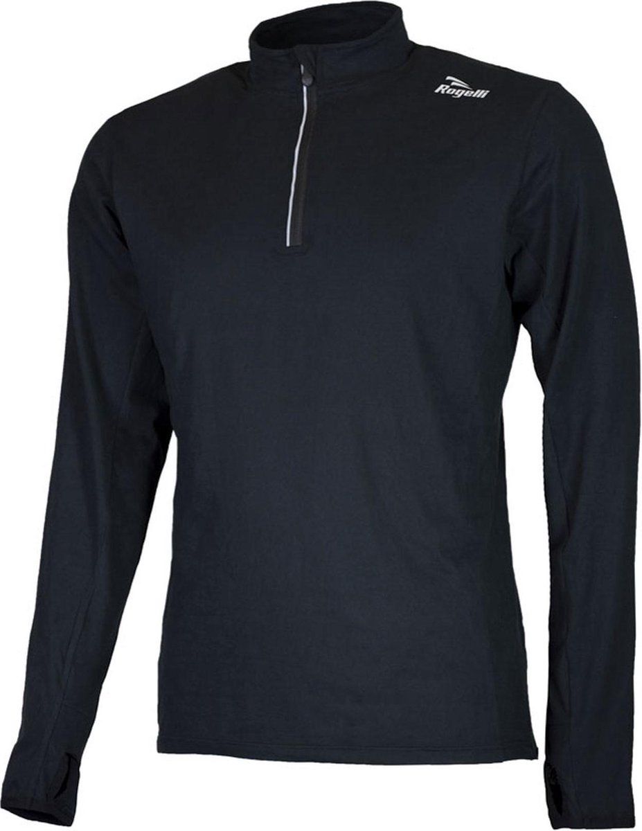 Rogelli Core - Hardloopshirt Lange Mouwen - Heren - Zwart/Geel - Maat: 8717849008754