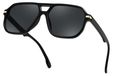 Merkloos Retro Aviator Zonnebril met UV400 Bescherming voor Dames en Heren