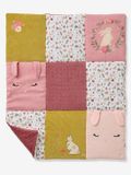 Vertbaudet Vloertapijt / parkbodem patchwork LAPIN ENCHANTÉ oudroze