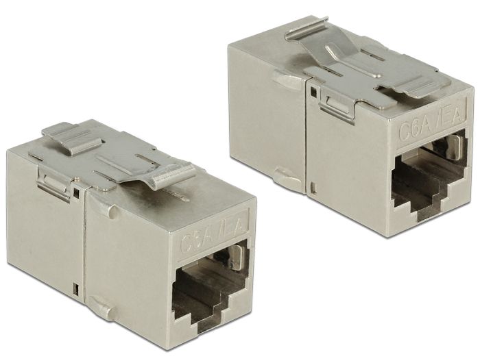 DeLOCK 2xRJ45 - 86408 - Zilver