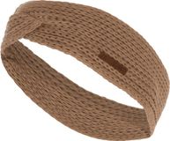 Knit Factory Joy Gebreide Dames Hoofdband - Nude - One Size