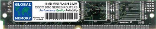 GLOBAL MEMORY 16MB MINI FLASH SIMM GEHEUGEN RAM VOOR CISCO 2620/2650 ROUTERS (MEM2600-16MFS, MEM2600-16FS)