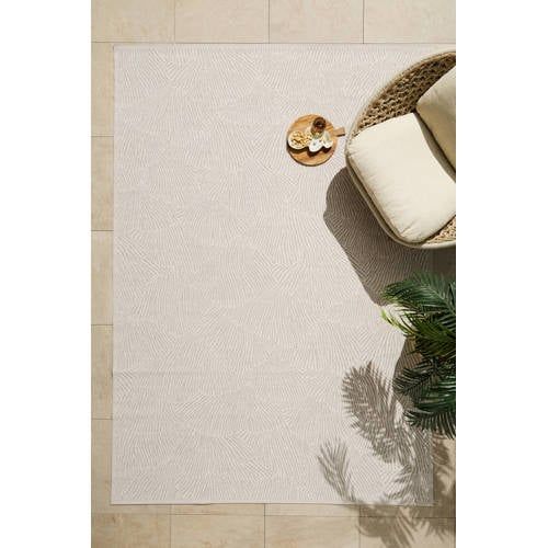 NOUS Living Binnen- en Buitenvloerkleed Zand/Off White (290x200 cm)