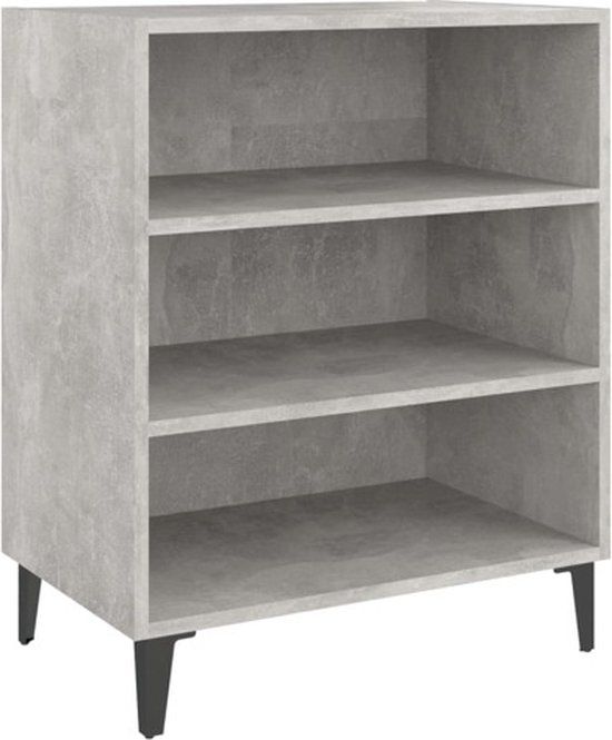 VidaXL Dressoir 57x35x70 cm bewerkt hout betongrijs