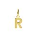 Lucardi Dames 14 karaat gouden letter hanger alfabet - Hanger - 14 Karaat Goud - Goud