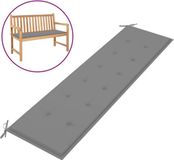 vidaXL Tuinbankkussen 180x50x3 cm Oxford Stof Grijs