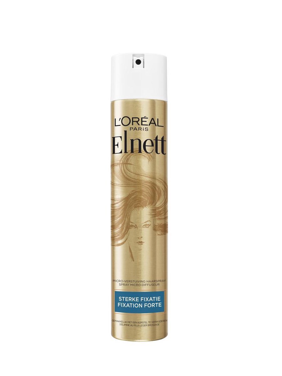 L'Oréal Elnett - Satin Haarspray Sterke Fixatie - 200ml - Micro Verstuiving Styling Spray