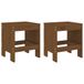 VidaXL Tuinstoel Terras Grenenhout Bruin 2 stuks