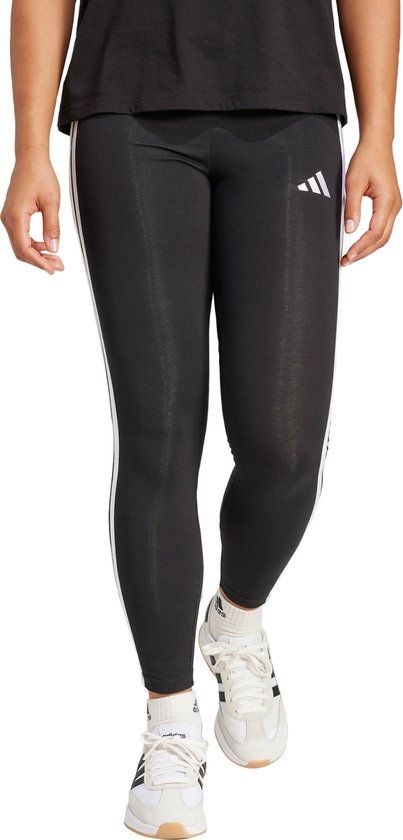adidas Sportswear Essentials 3-Stripes Katoenen Legging - Dames - Zwart - L