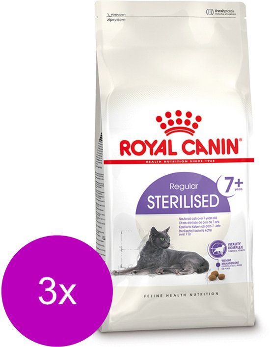 Royal Canin Fhn Sterilised 7plus - Kattenvoer - 3 x 1.5 kg