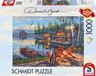 Schmidt Puzzle Oever van het Loon Lake, New York - Darrell Bush - 1000 pièces